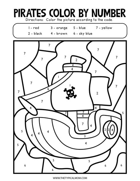 Trace By Number Printables Color Pages