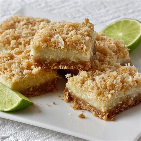 Coconut Key Lime Crumb Bars