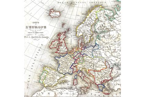 Vintage Map of Europe (4) Graphic by PubliKado · Creative Fabrica