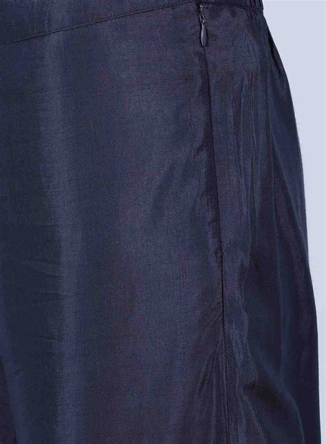 Buy Blue Solid Straight Pants Online for Wishful