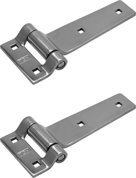 Buy TCH Hardware 2 Pack 5" Polished Stainless Steel Strap Tee T Hinge ...