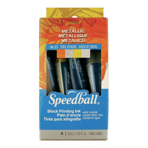 Speedball® METALLIC Block Printing Ink Set - Prime Art