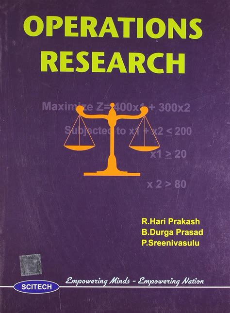 Buy Operations Research Book Online at Low Prices in India | Operations ...
