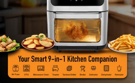 KENT Digital Air Fryer Oven 12L | 1800W | 360 Rapid Heat Circulation ...