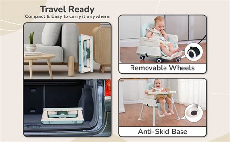 Buy R for Rabbit Truffle High Chair for Baby, 4-in-1 Convertible Kids ...