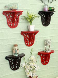 HOME SPARKLE Wooden Wall Shelf For Home Decor MDF (Medium Density Fiber ...