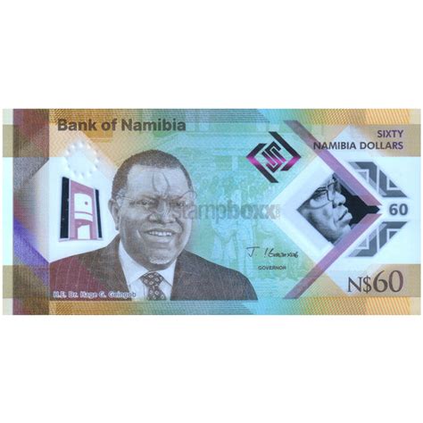 NAMIBIA 60 NAMIBIAN DOLLARS 2025 P-19 UNC COMMEMORATIVE POLYMER – Stampboxx
