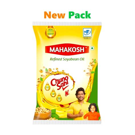 Mahakosh Refined Soyabean Oil 1 Litre Pouch – Carrydor Online Grocery Store