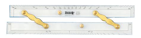 Weems & Plath Marine Navigation Parallel Ruler (Brass Arms, 15-Inch ...