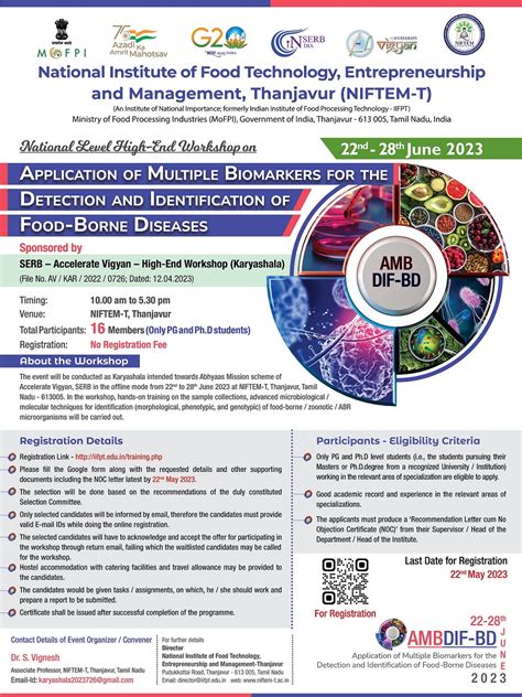 SERB Sponsored ‘National Level High-End Workshop on Application of ...