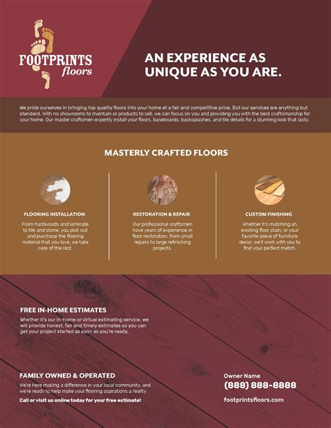 Flyers - Footprints Floors