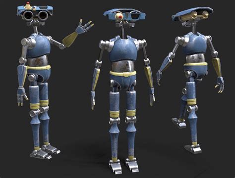 Cartoon Low Poly Robot 的图像结果