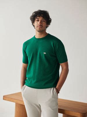 Buy Andamen Shamrock Green Crew Regular Fit Online