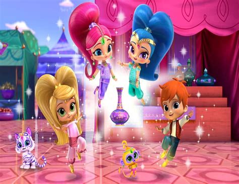 Buy Shimmer and Shine Leah Zac Tala Nahal Edible Cake Topper Image ...