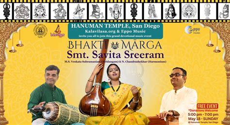 Bhajans by Smt. Savita Sreeram, 9265 Activity Road #110, San Diego, CA ...