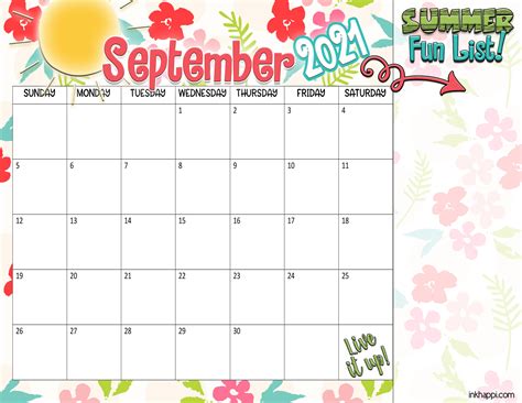 Summer Planning Calendars, Bucket List and Ideas! - inkhappi