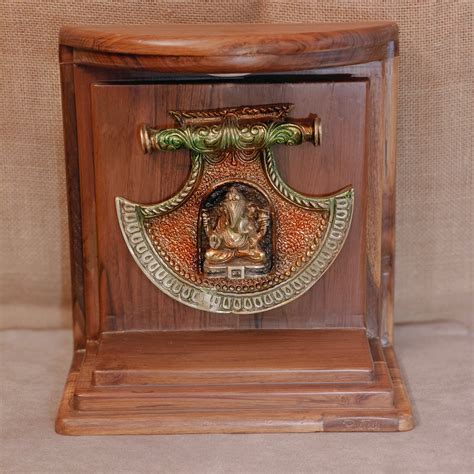 Teakwood Ganesh Temples Handcrafted by Rusteak – Rusteak