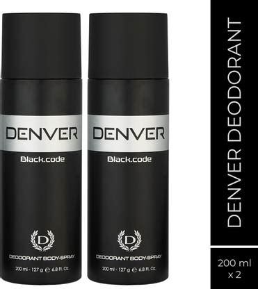 DENVER Black Code Body Deodorant Spray - For Men - Price in India, Buy ...