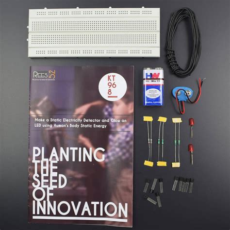 Make a Static Electricity Detector and Glow an led – REES52