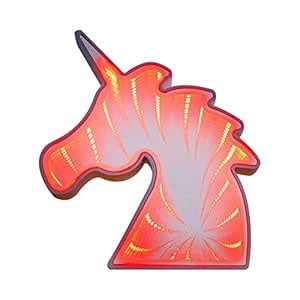 EZ Life 3D LED Light Up Unicorn Table Top Showpiece - PVC Red - Best ...