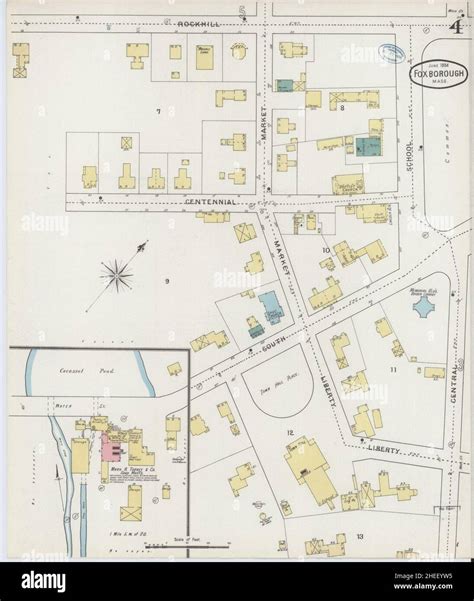 Map of foxboro hi-res stock photography and images - Alamy