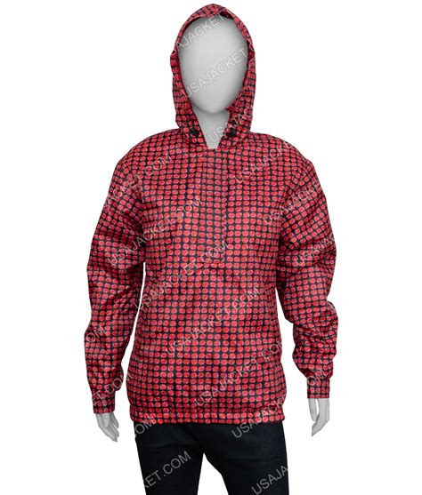 Emily In Paris S03 Lily Collins Cherries Jacket | Cherries Hooded Jacket