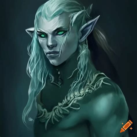 Male Sea Elf d&d art on Craiyon