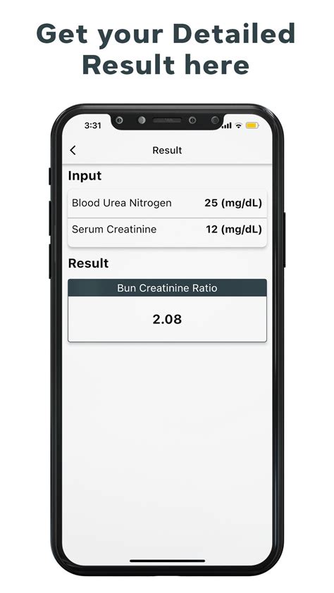 BUN Creatinine Ratio Calculate APK für Android herunterladen
