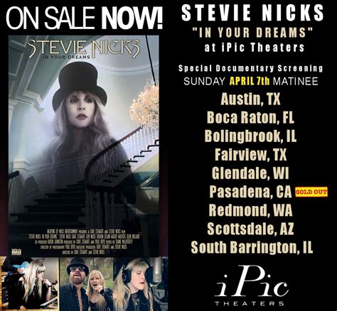 Fleetwood Mac News: THIS SUNDAY April 7th - Stevie Nicks 'In Your ...