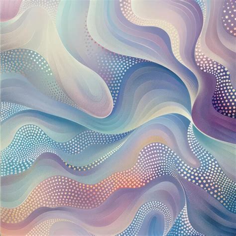 Harmonious horizons abstract landscape in a vibrant color palette ...
