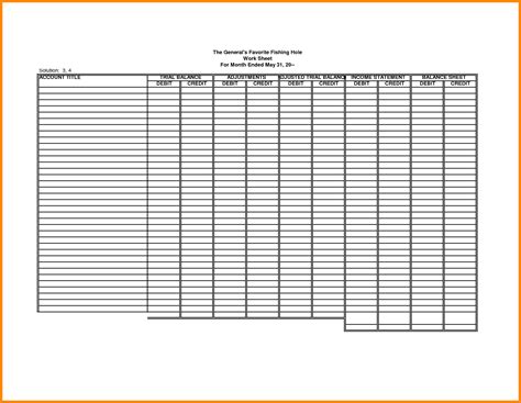 Blank Excel Templates