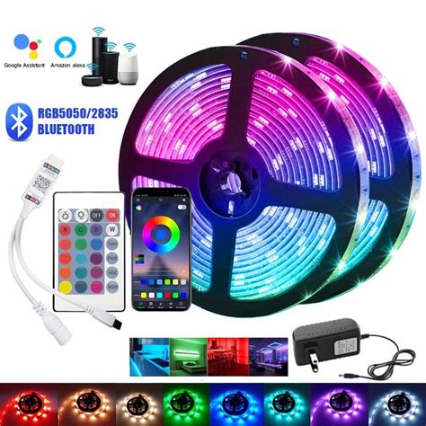 RGB LED Color Changing Strip Lights for Bedroom 100ft - obitol