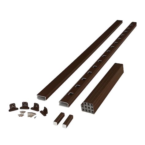 Fiberon Brio 8-ft Simply Brown Finished Stair railing Kit in the Stair ...