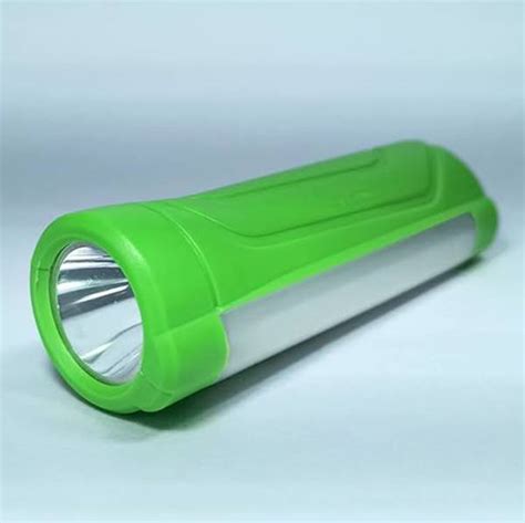 HRIDDHI 2in1 LED Flashlight Rechargeable Dual LED Powered Torch 200 mtr ...