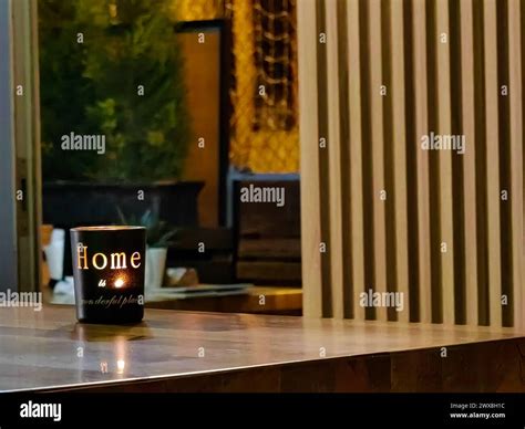 Enchanting ambiance. Moody atmosphere at the fine dining lounge bar ...