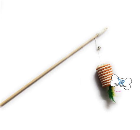 Buy The DDS Store Cat Toy Cute Mouse Shaped Feather Cat Teaser Toys ...