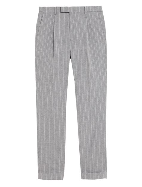 Buy Slim Fit Pinstripe Suit Trousers at Marks & Spencer