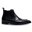 Black Leather Slip-on Chelsea Boot Shoes for Men | Romèro Ferrera