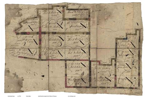 Armstrong County Pennsylvania 1790 - Old Map Reprint - OLD MAPS