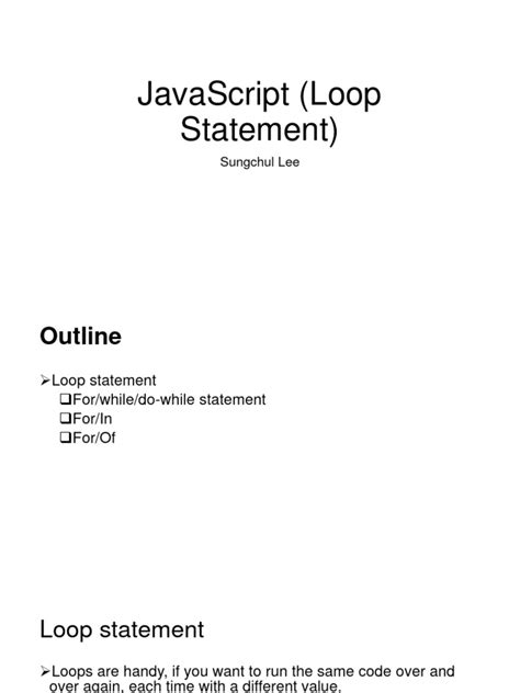 JavaScript Loop Statement 的图像结果