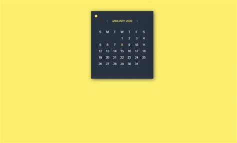 JavaScript Calendar 的图像结果