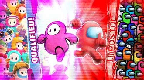 Image result for Fall Guys Vs Among Us Animation