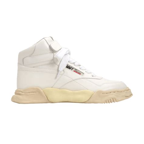Maison Mihara Yasuhiro Freddie Paraffin Vintage Sole Leather High White ...