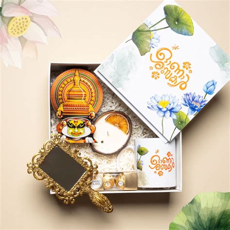 Water Lily Kerala Onam Gift Hamper – Onam Gift Box with Onashamsakal ...