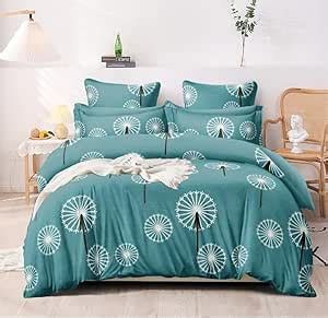 Sky Tex Green Color 300 TC Glace Cotton 3D Geometric Printed Super King ...