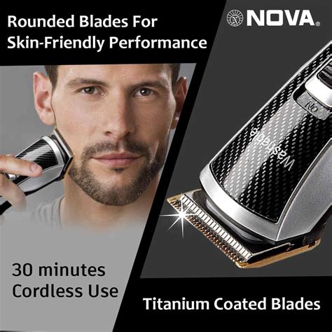 Nova NHT 1020 Runtime: 30 min Trimmer for Men | Beard Trimmer – Million ...
