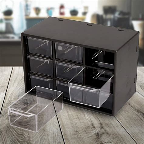 SADMAX Mini Plastic Parts Storage Drawer| 9 Drawers Storage Organizer ...