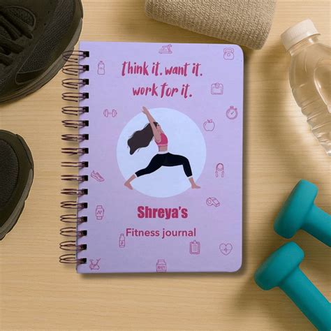 Fitness Journal personalized with your name from Bop Canvases!