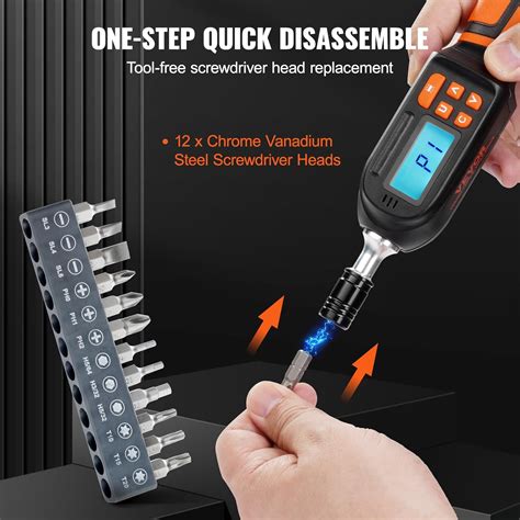 VEVOR Digital Torque Screwdriver 2.65-70.67 in-lbs, India | Ubuy