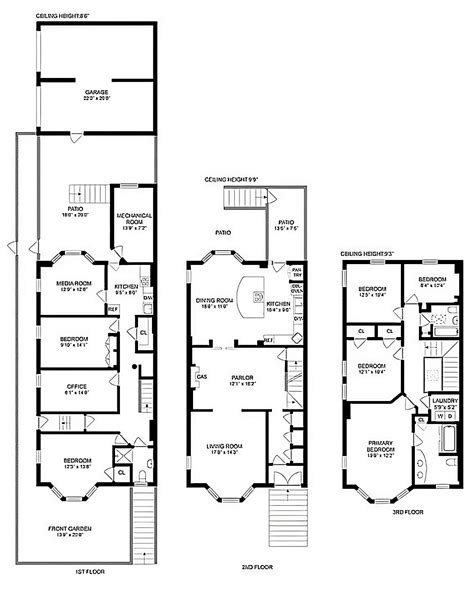 Unveiling the Perfect 6-Bedroom Brownstone Townhouse Floor Plan for ...